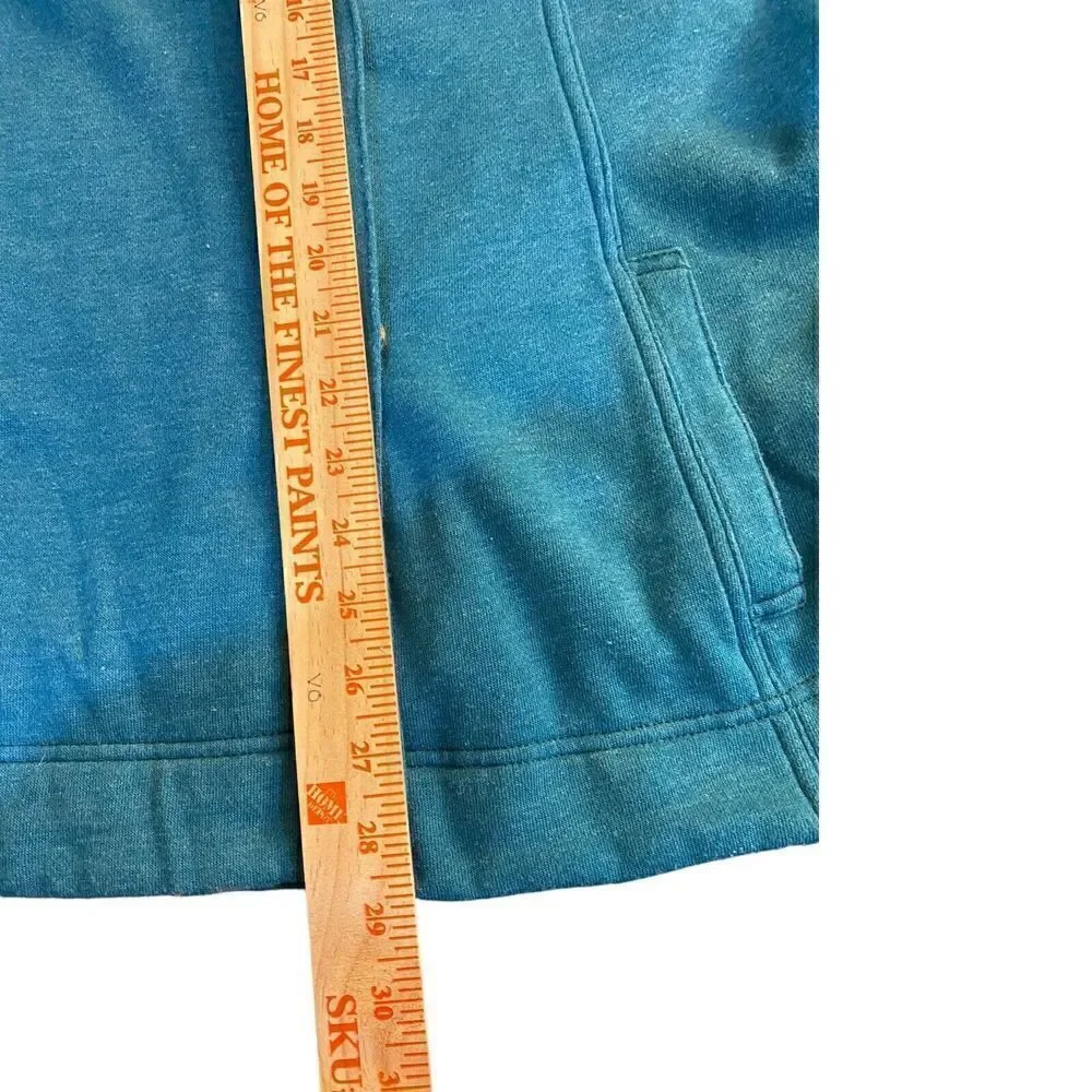 Eddie Bauer Women's Sz LG Teal Outdoor Fleece Lined Snap Button Front Jacket
